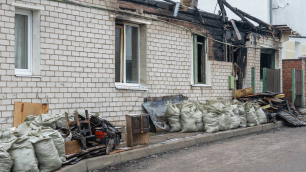 Professional Fire Damage Repair technician working in Richardson, TX